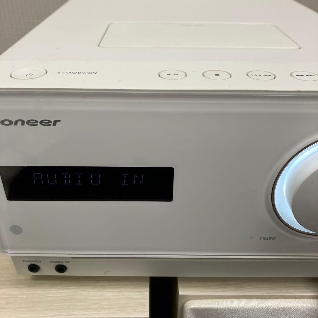 iPod付属！　Pioneer パイオニア　CDミニコンポ X-CM31-W