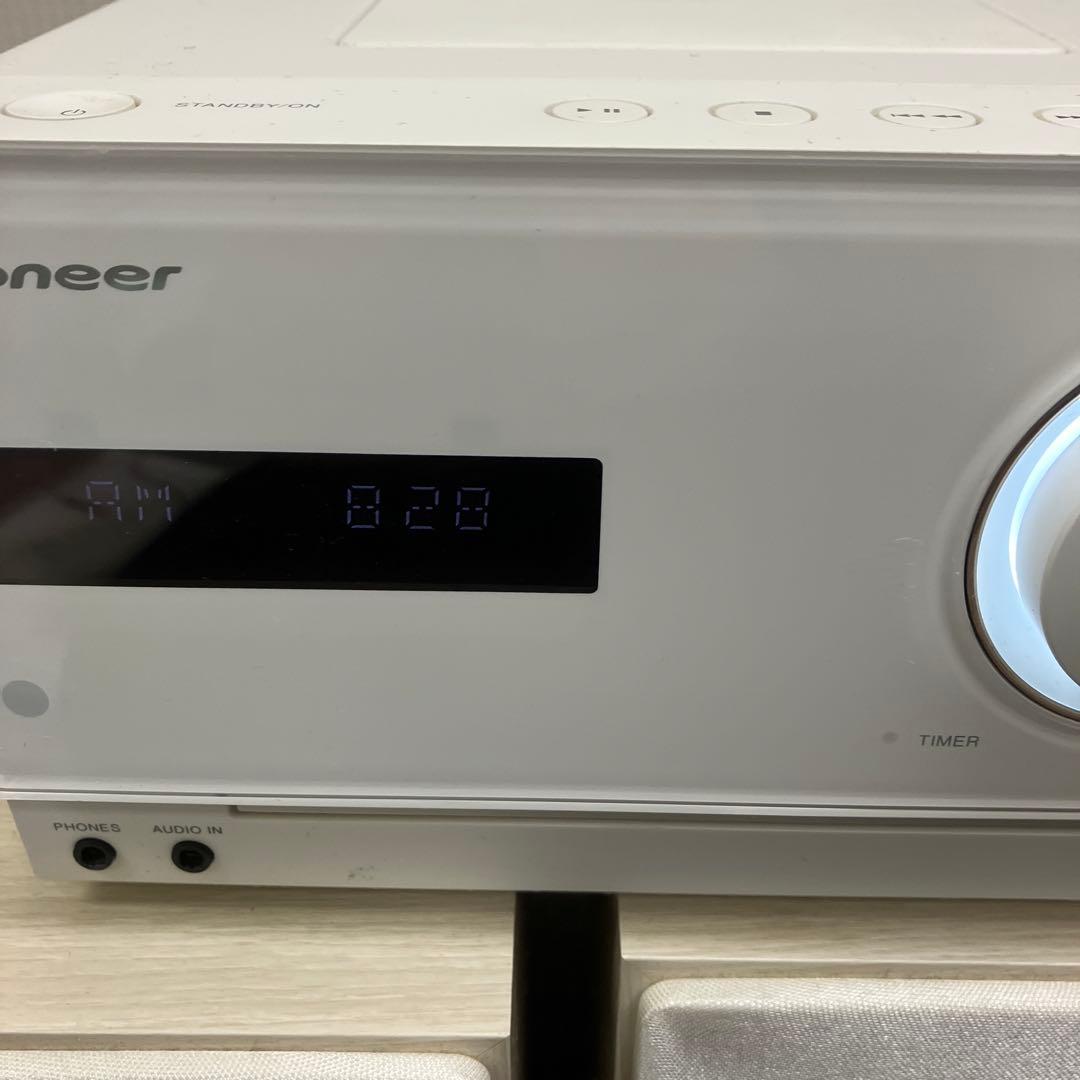 iPod付属！　Pioneer パイオニア　CDミニコンポ X-CM31-W