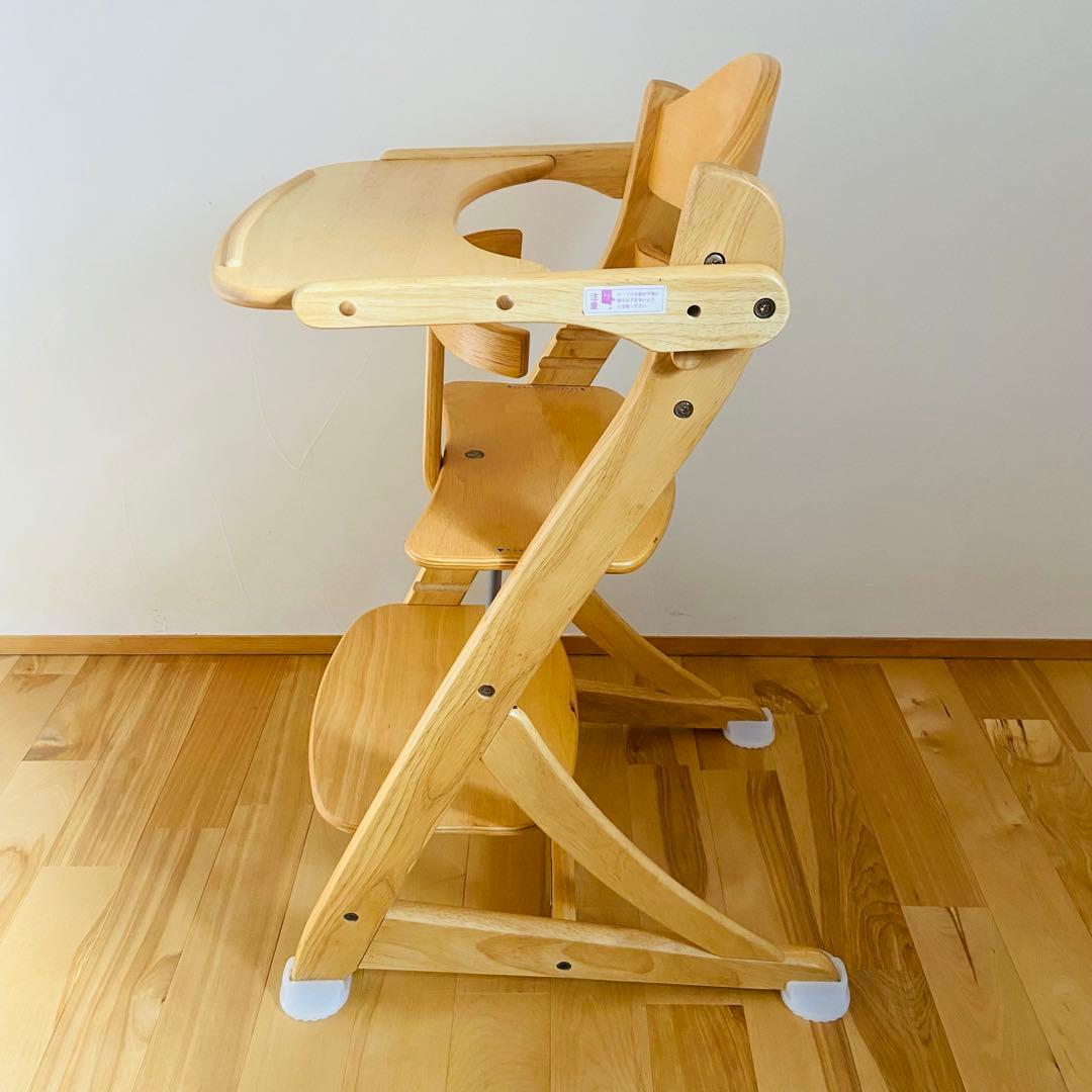 極美品 大和屋 ヤマトヤ すくすく スリムフィット チェア テーブル＆ガード付