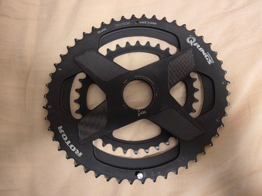 【美品】ROTOR Q-RINGS 50-34T 楕円チェーンリング