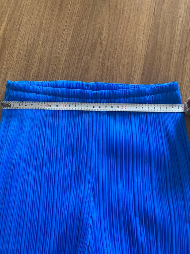 PLEATS PLEASE 青 プリーツパンツ 約100cm