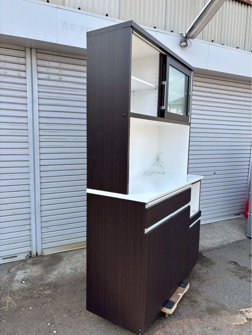 ニトリ 食器棚 レンジボード キッチンボード レジューム 幅120