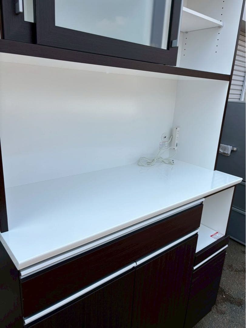 ニトリ 食器棚 レンジボード キッチンボード レジューム 幅120