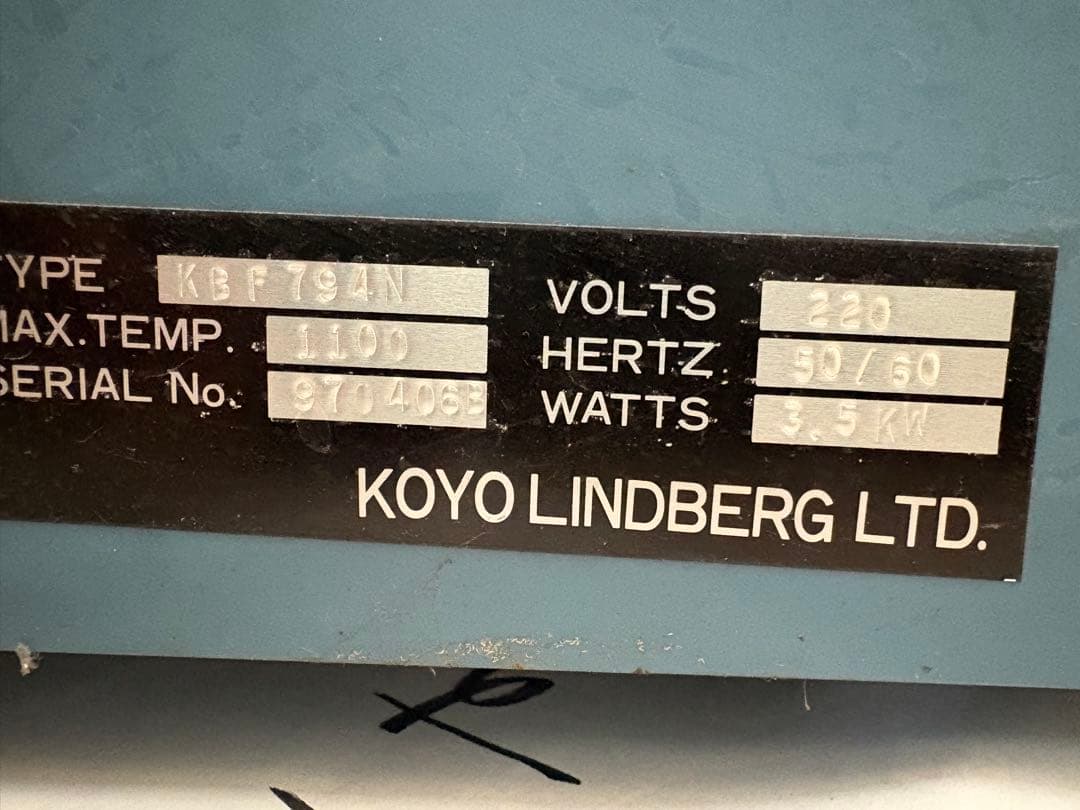 KOYO KBF794N 高温炉 220V 1100℃