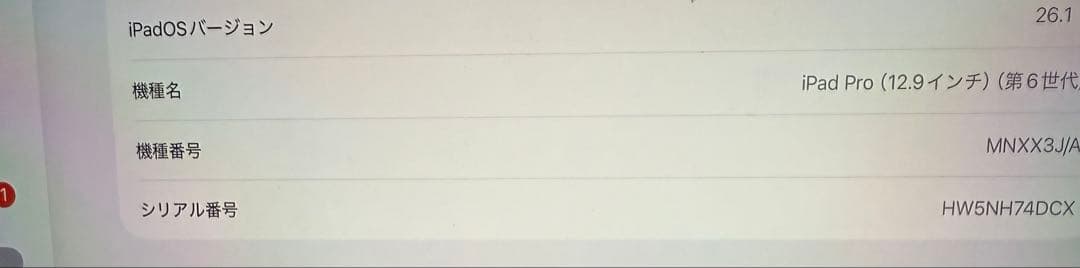 M2iPad Pro 12.9インチ　1TB wifiモデル