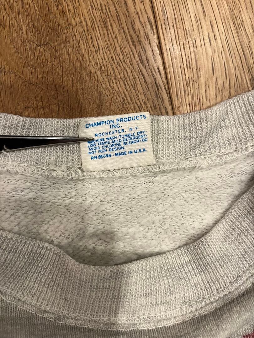 70s ヴィンテージ　スウェット　チャンピオン　バータグ　アメリカ製