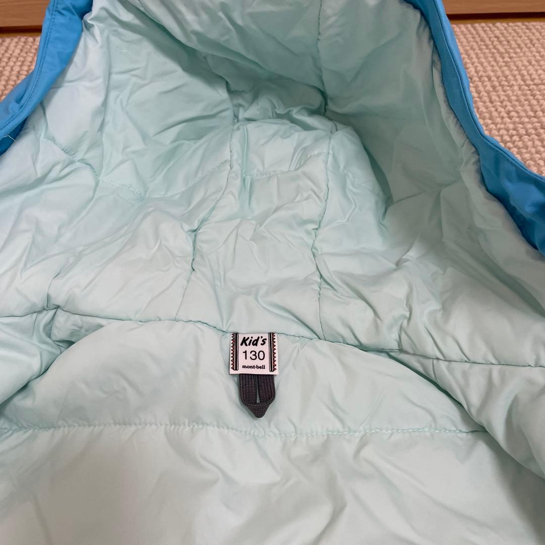 美品 モンベル 子供用 スキーウェア セット　上130 下140記名なし