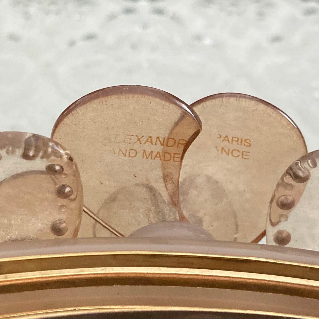 ALEXANDRE PARIS クリアフラワー バレッタ
