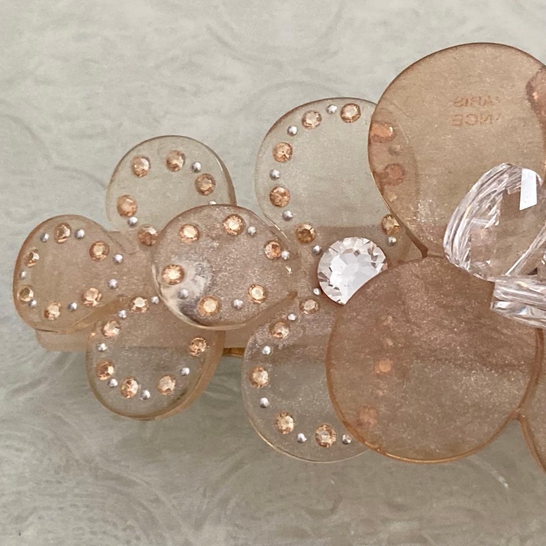 ALEXANDRE PARIS クリアフラワー バレッタ