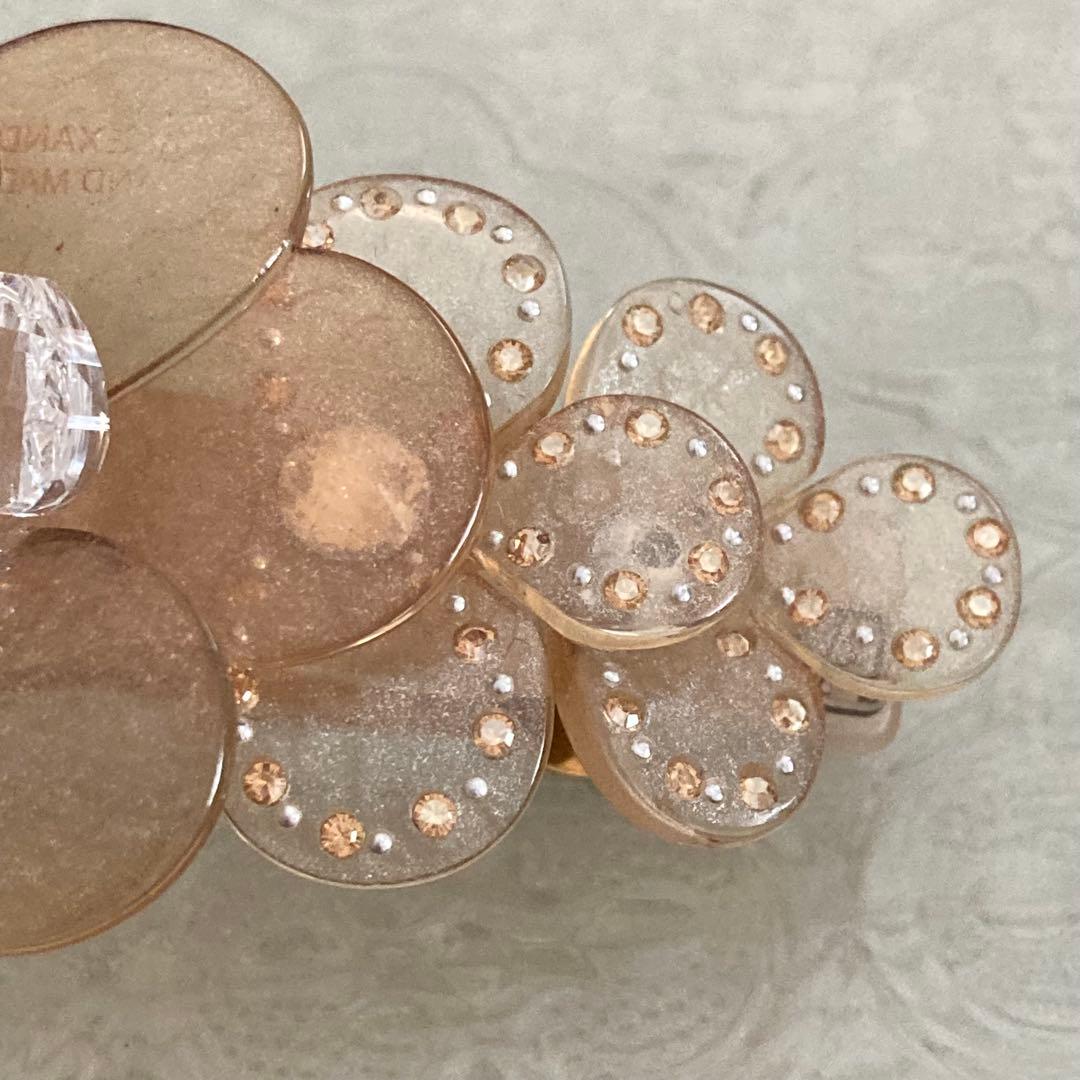 ALEXANDRE PARIS クリアフラワー バレッタ