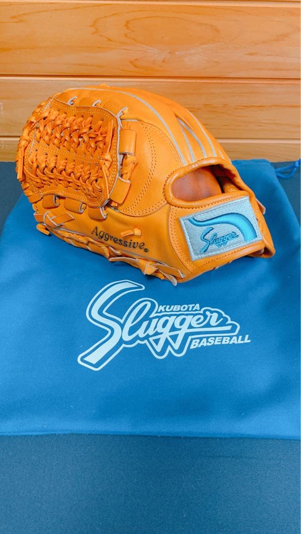 直営店購入！久保田スラッガー 硬式オレンジ　左投