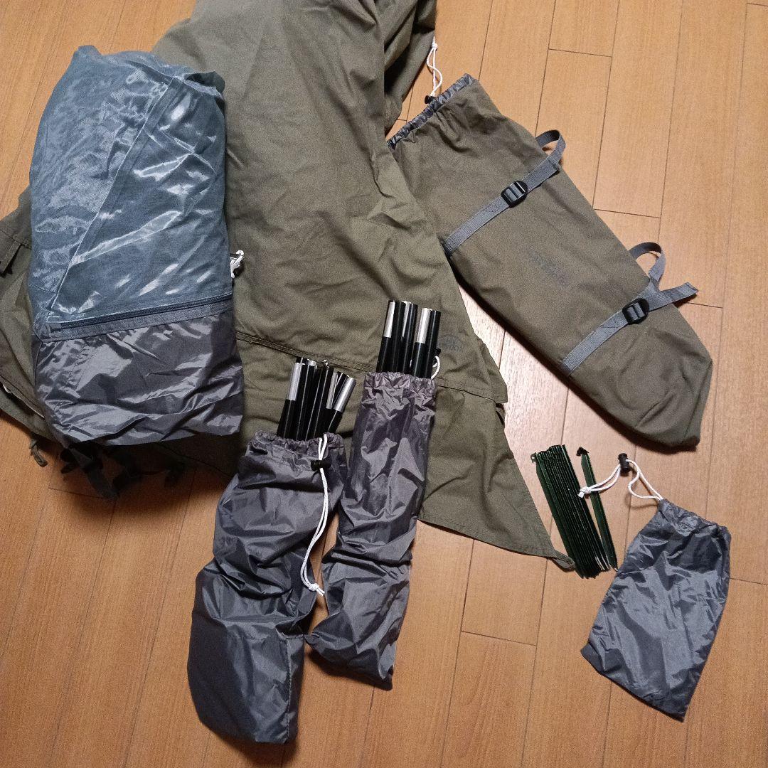 値下】【美品】バンドック　ソロティピー1 BDK-75TC　二股ポール付　カーキ