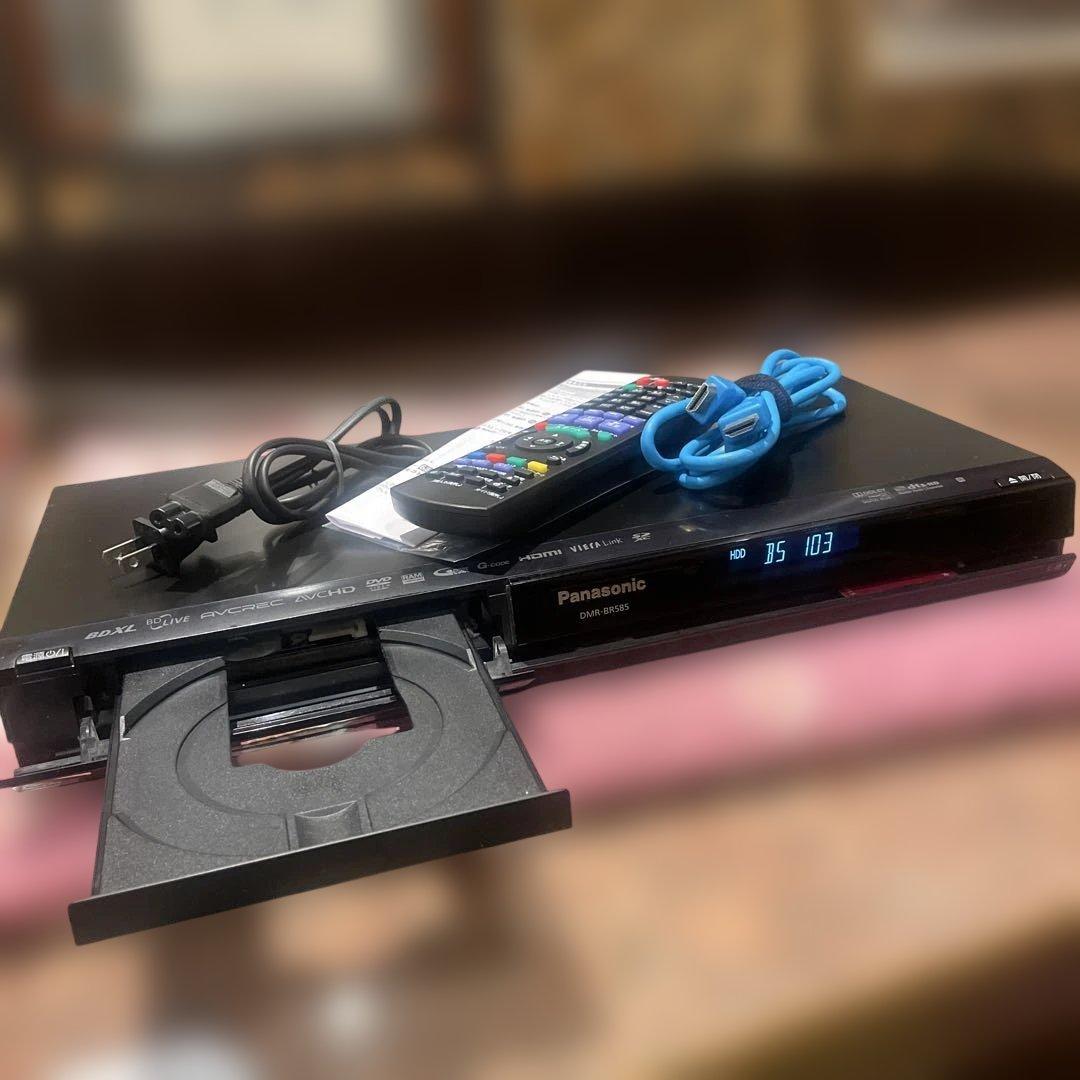 パナソニックDIGA DMR-BR585 新品リモコン等付きフル装備！感動品！