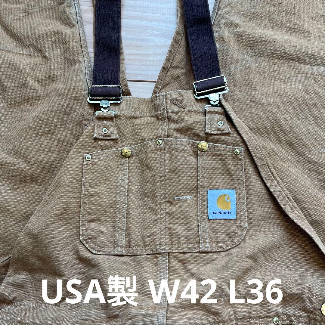 【USA製】カーハート　ダブルニー　オーバーオール