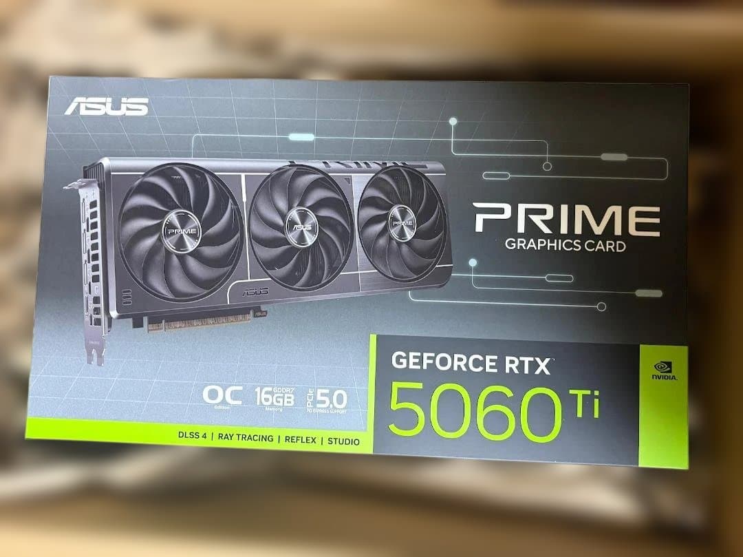 新品未開封 ASUS PRIME RTX 5060 Ti OC 16GB