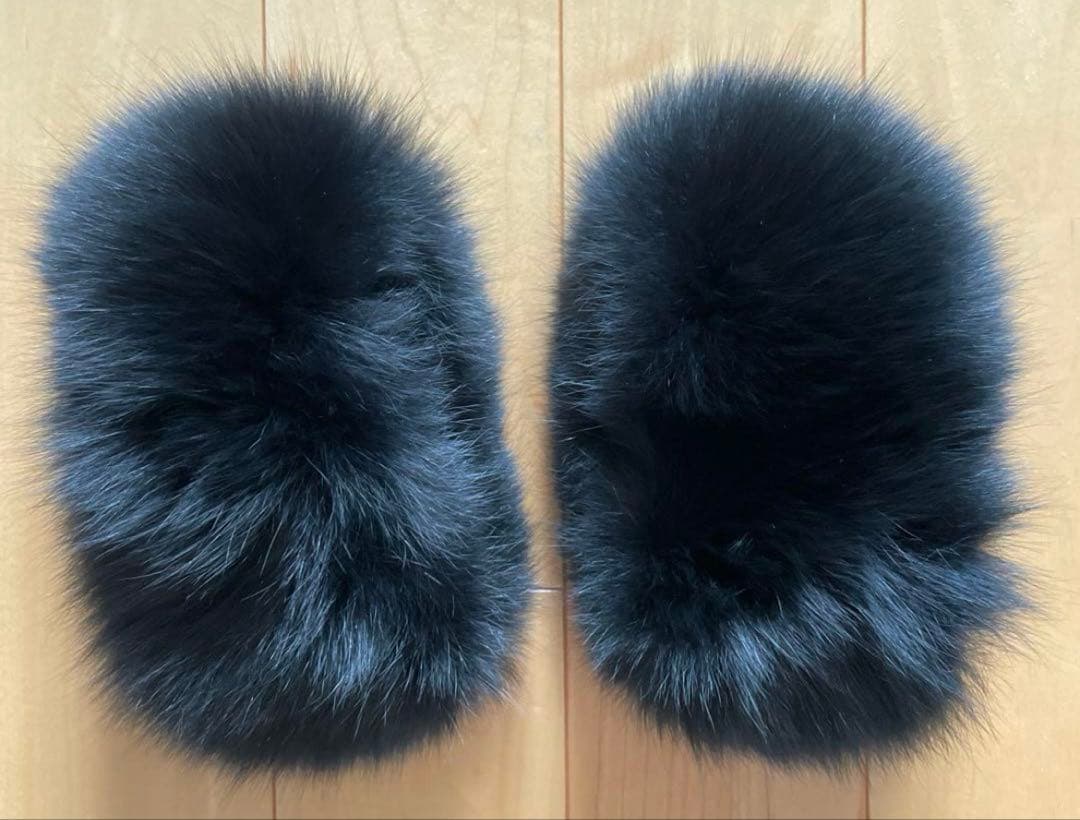 【未使用に近い】スーパービューティーのファー付きコート