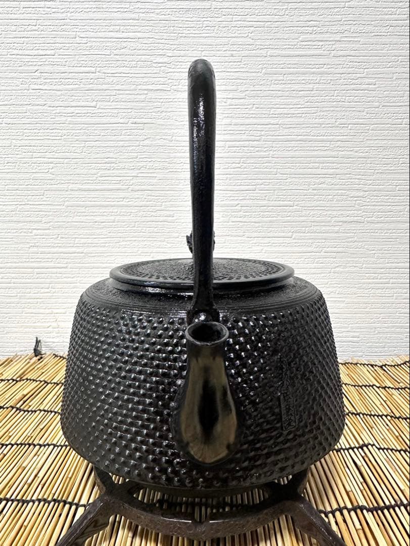 未使用品、供箱等付属品付　南部蓬榮堂造　１５型九重アラレ　B4様　売約済み