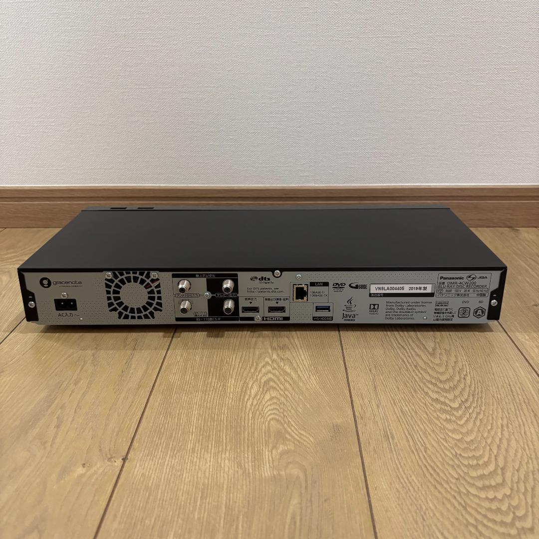 Panasonic ブルーレイレコーダー DMR-4CW200 パナソニック