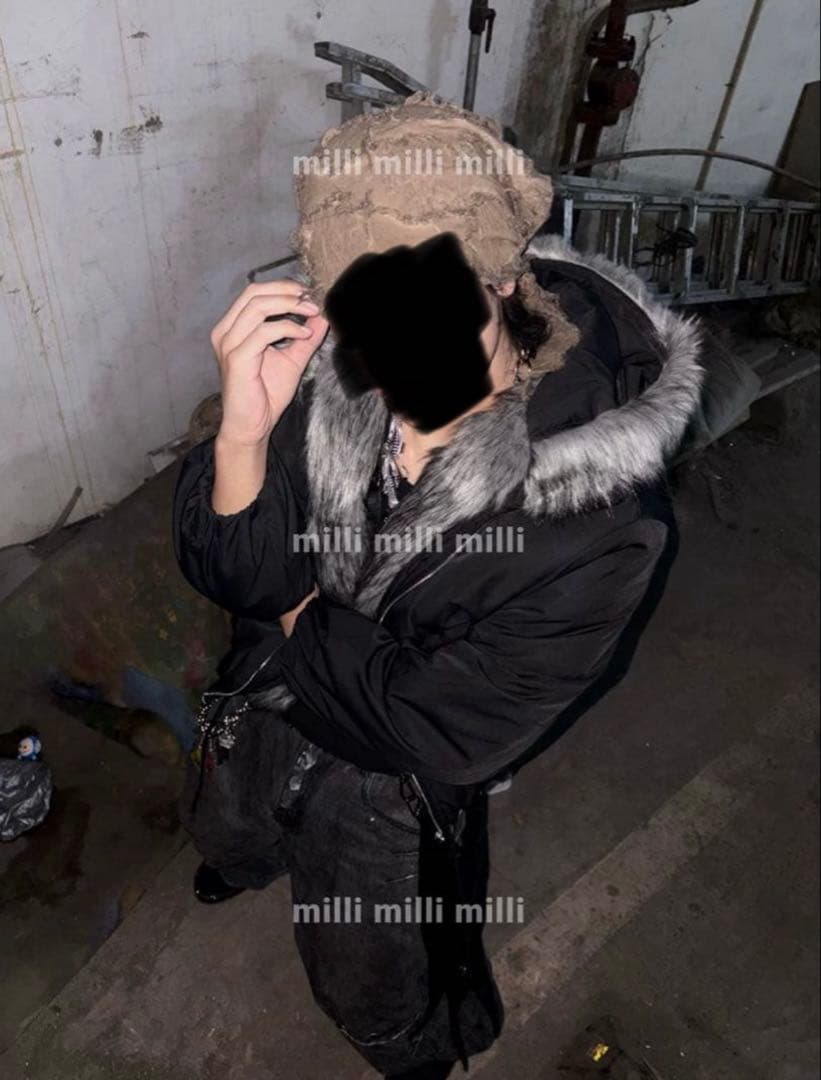 【希少美品】 短丈AOC Fur MA-1 Down Opium Y2K