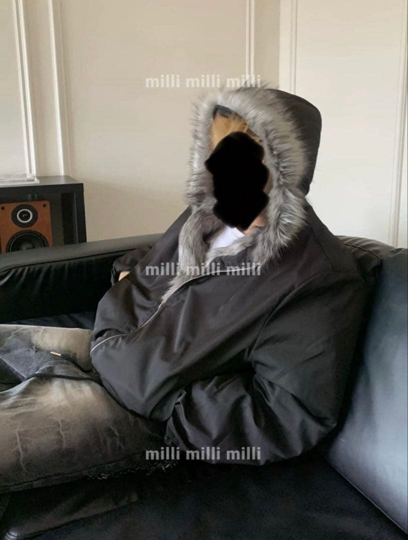 【希少美品】 短丈AOC Fur MA-1 Down Opium Y2K