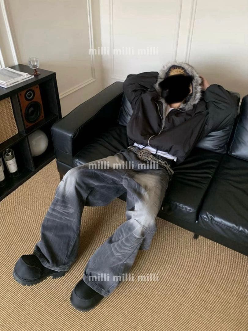 【希少美品】 短丈AOC Fur MA-1 Down Opium Y2K