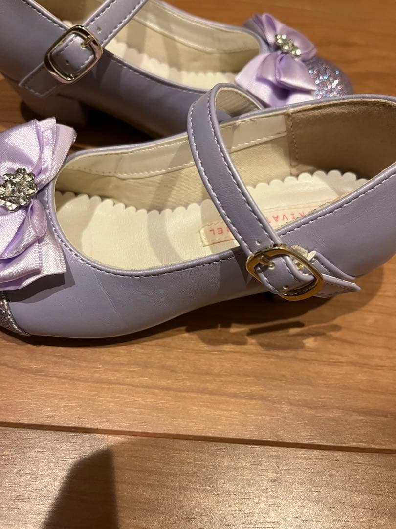 薄紫色 花柄刺繍 ドレスとジャケットセット