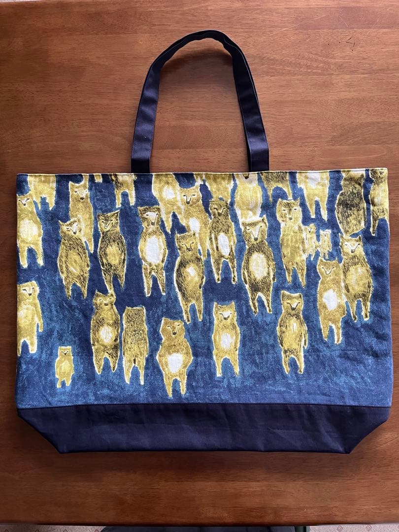 ハンドメイド　大きめトートバッグ　ミナペルホネン alive