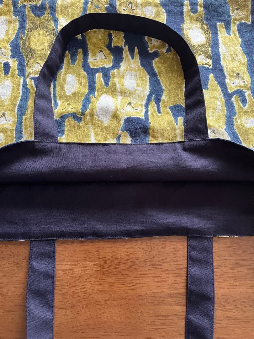 ハンドメイド　大きめトートバッグ　ミナペルホネン alive