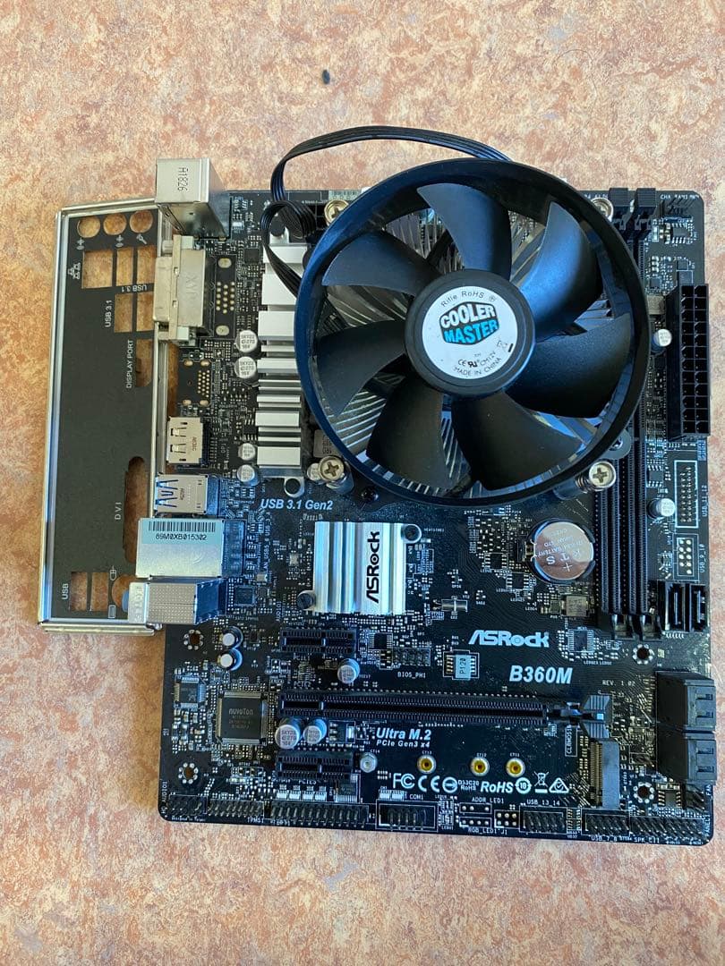 Core i7 8700 + B360M マザーボード + 冷却ファンセット