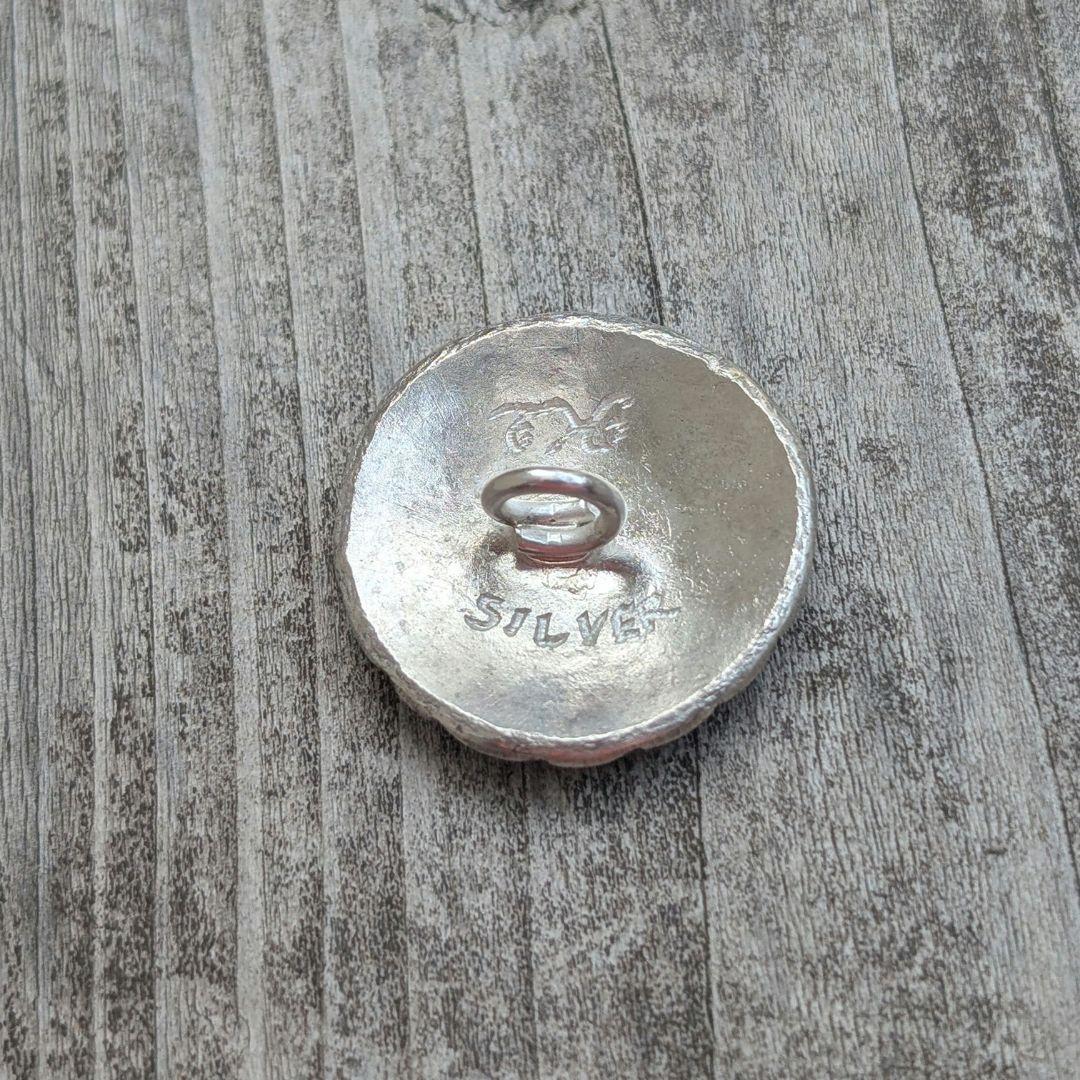 ハンドメイドのシルバーコンチョ　ヘアゴムなどに。　インディアンジュエリー風