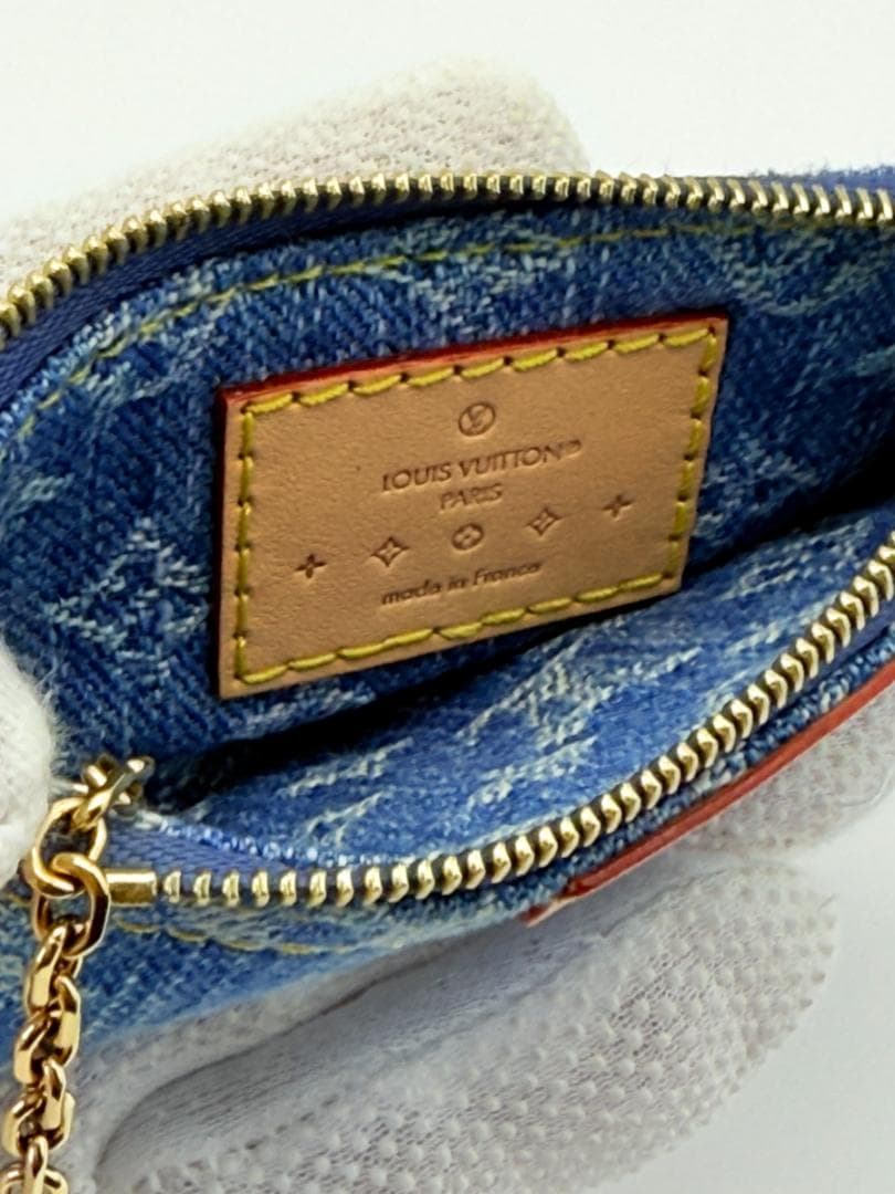 未使用◇ルイヴィトン モノグラムデニム ポシェット・クレ ケース