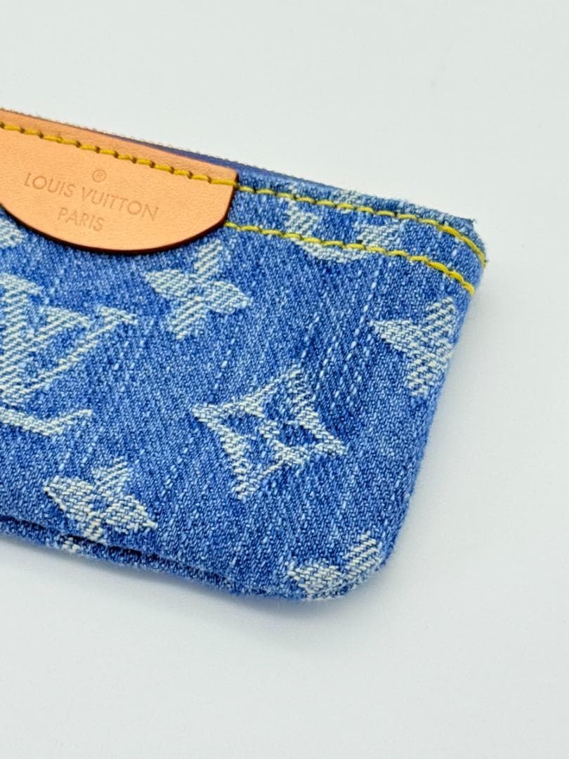 未使用◇ルイヴィトン モノグラムデニム ポシェット・クレ ケース