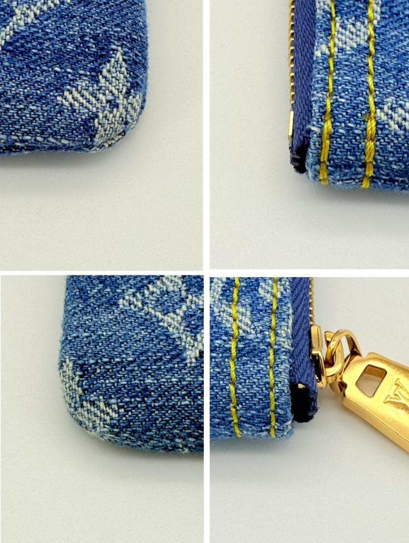 未使用◇ルイヴィトン モノグラムデニム ポシェット・クレ ケース