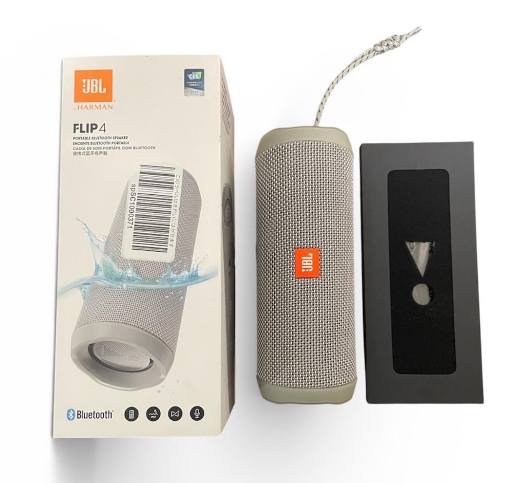 JBL FLIP4 Bluetoothスピーカー IPX7防水 グレー