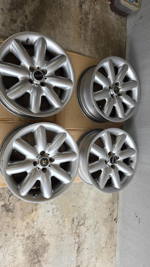 【引取限定】MINI純正　17インチ シルバー 5スポークホイール