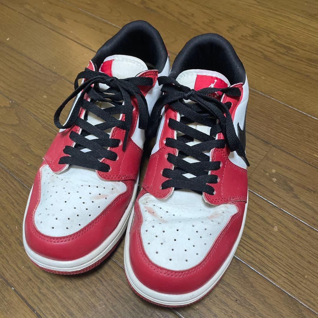 Nike Air Jordan 1 Low 赤/白/黒　ゴルフ