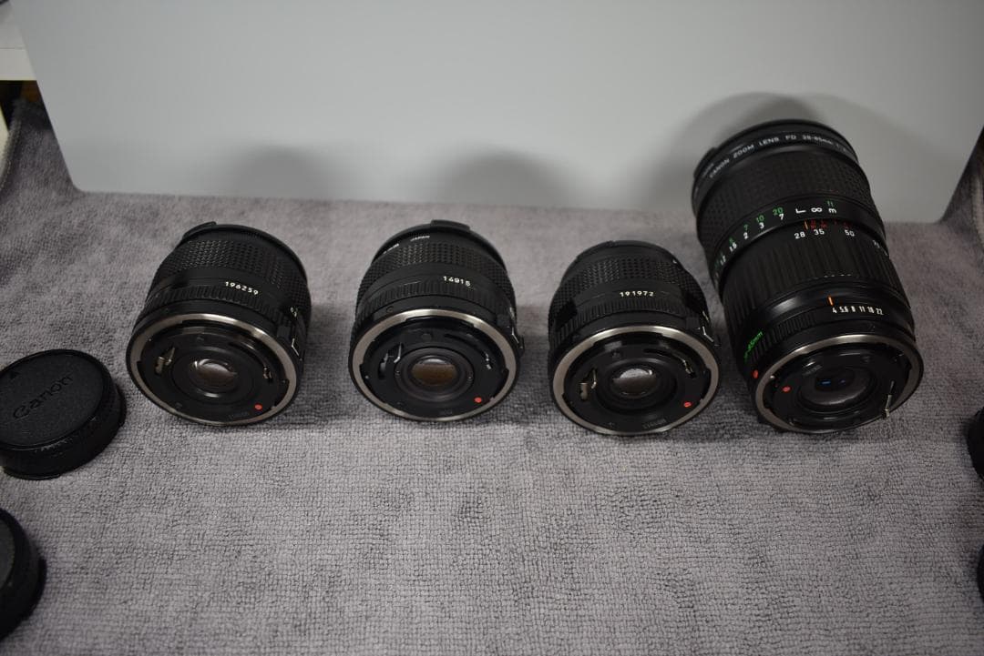 【極上】Canon New-FD 28・24/f2.8の二本のみ、他は今後出品