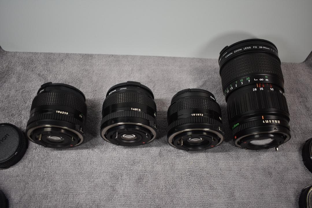 【極上】Canon New-FD 28・24/f2.8の二本のみ、他は今後出品