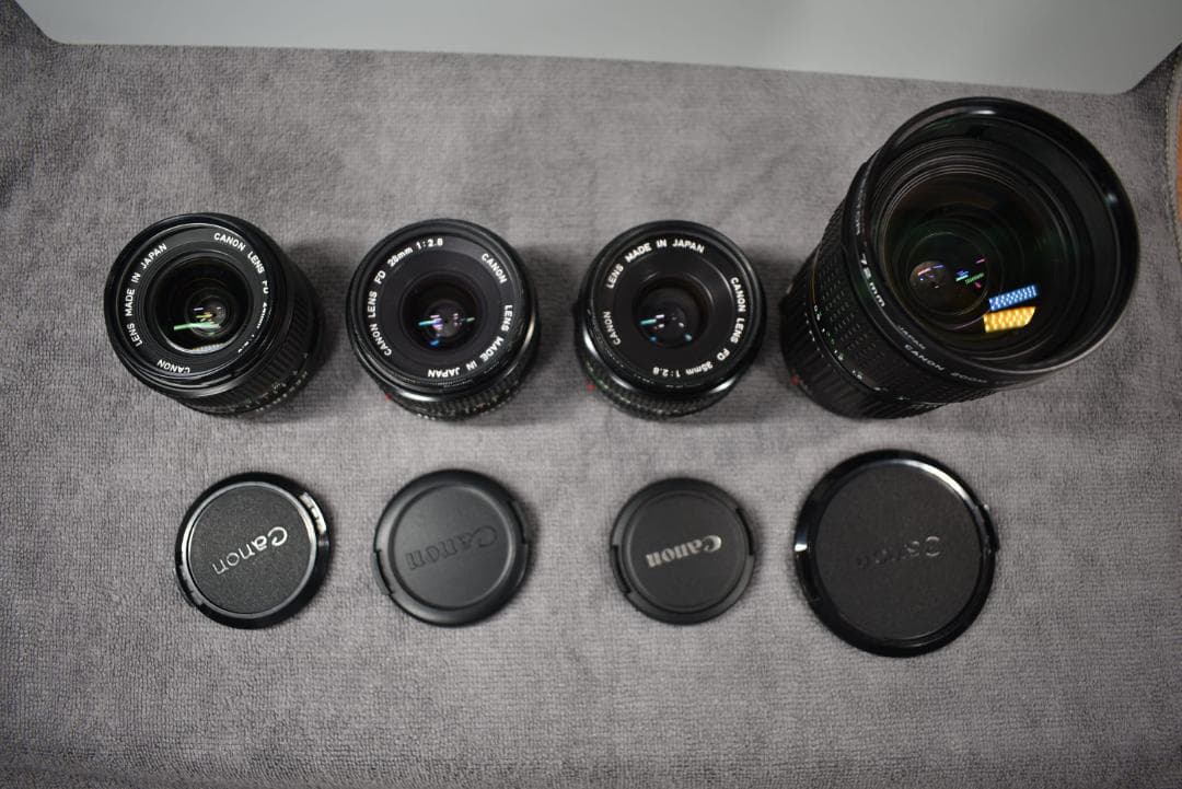 【極上】Canon New-FD 28・24/f2.8の二本のみ、他は今後出品