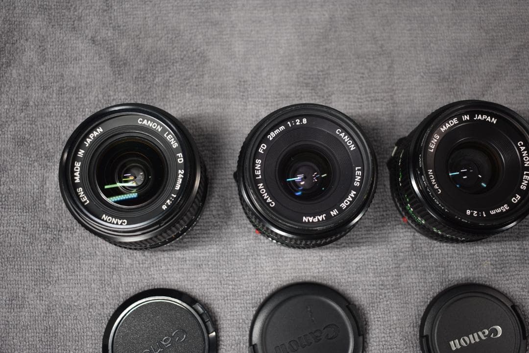 【極上】Canon New-FD 28・24/f2.8の二本のみ、他は今後出品