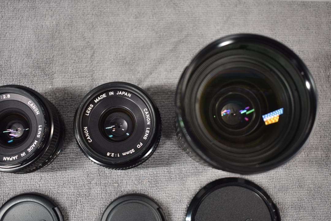 【極上】Canon New-FD 28・24/f2.8の二本のみ、他は今後出品