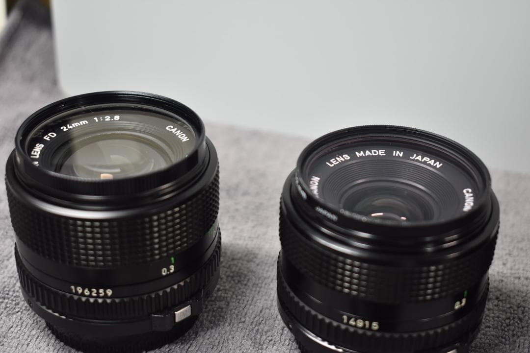 【極上】Canon New-FD 28・24/f2.8の二本のみ、他は今後出品