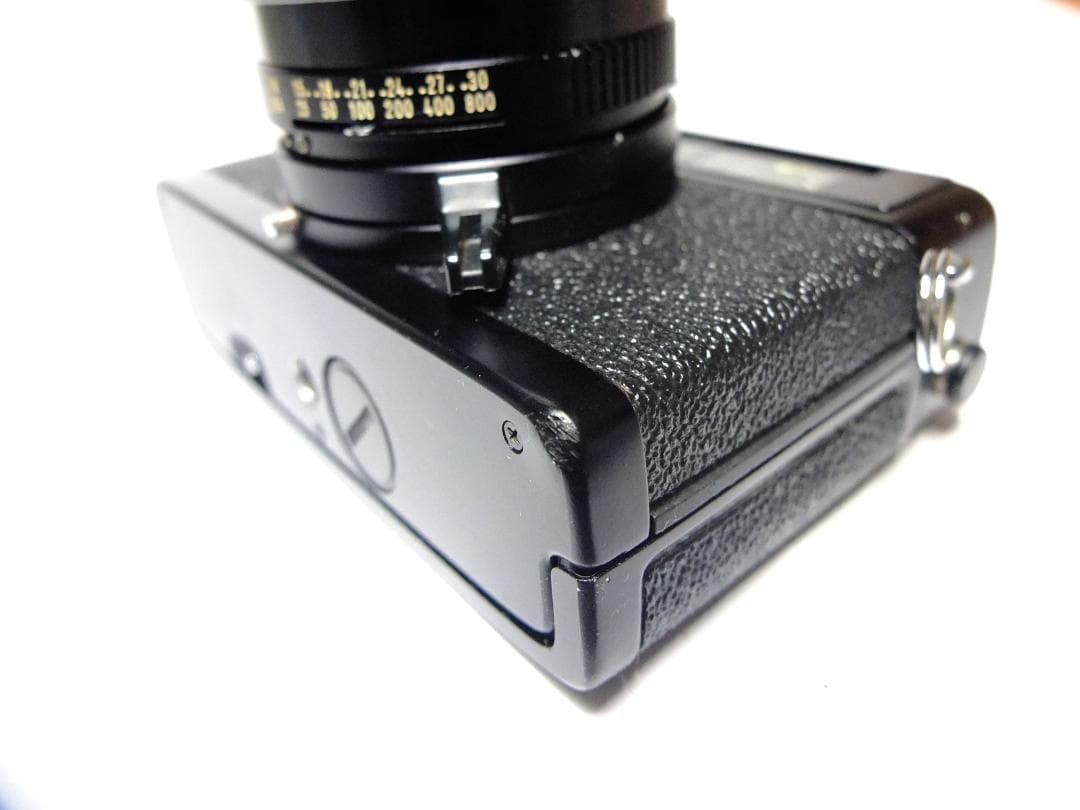 【実写確認整備品】コニカC35FDB.K／ヘキサノン38mmf1.8コニフード付