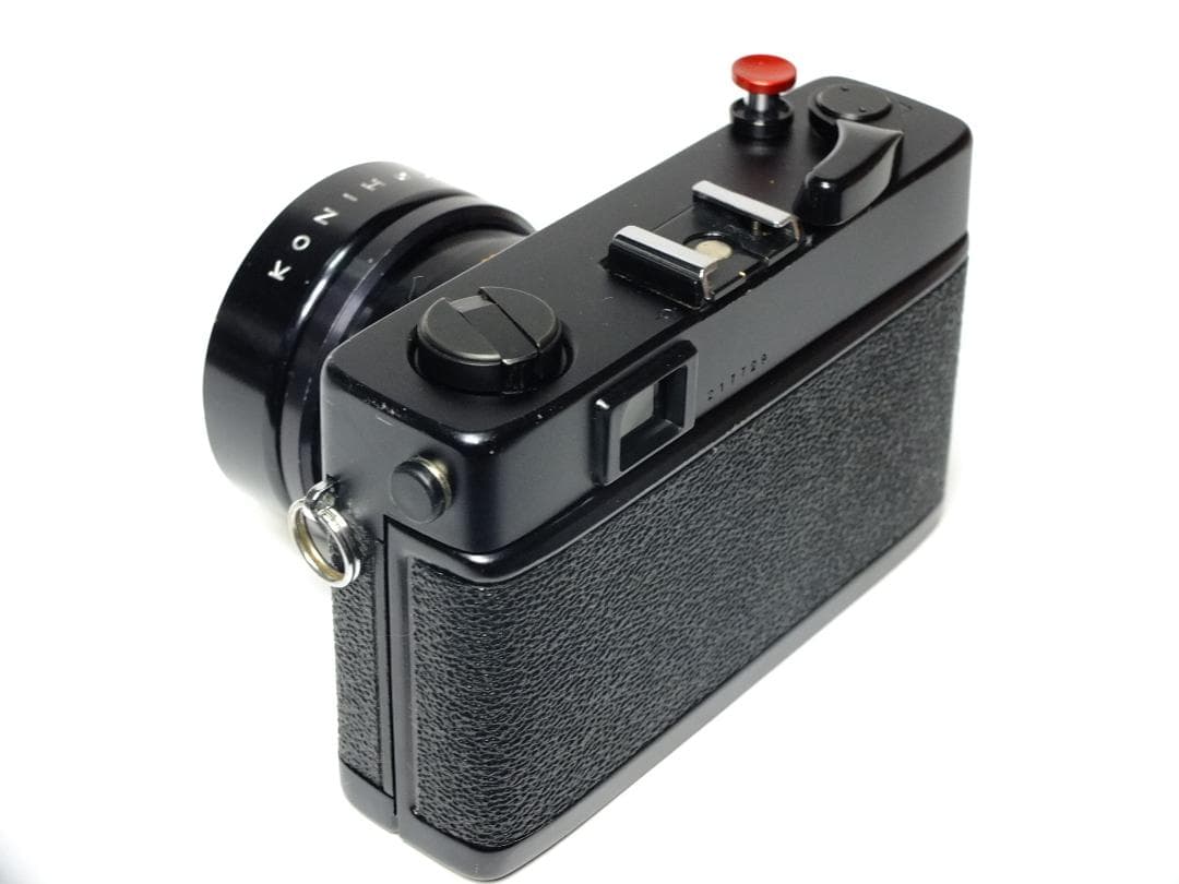 【実写確認整備品】コニカC35FDB.K／ヘキサノン38mmf1.8コニフード付