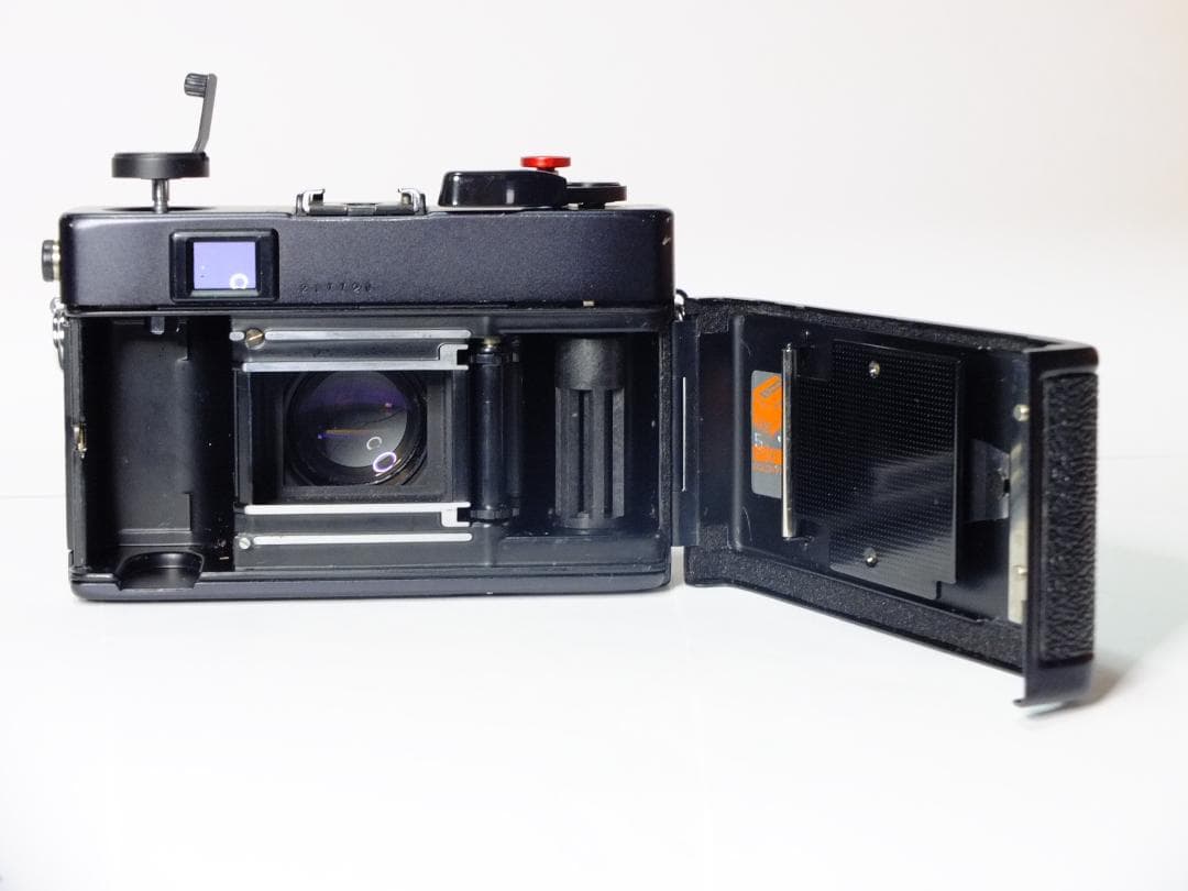 【実写確認整備品】コニカC35FDB.K／ヘキサノン38mmf1.8コニフード付