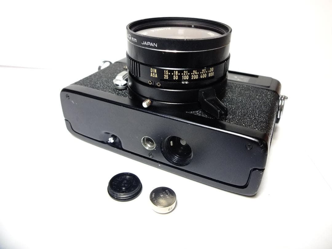 【実写確認整備品】コニカC35FDB.K／ヘキサノン38mmf1.8コニフード付