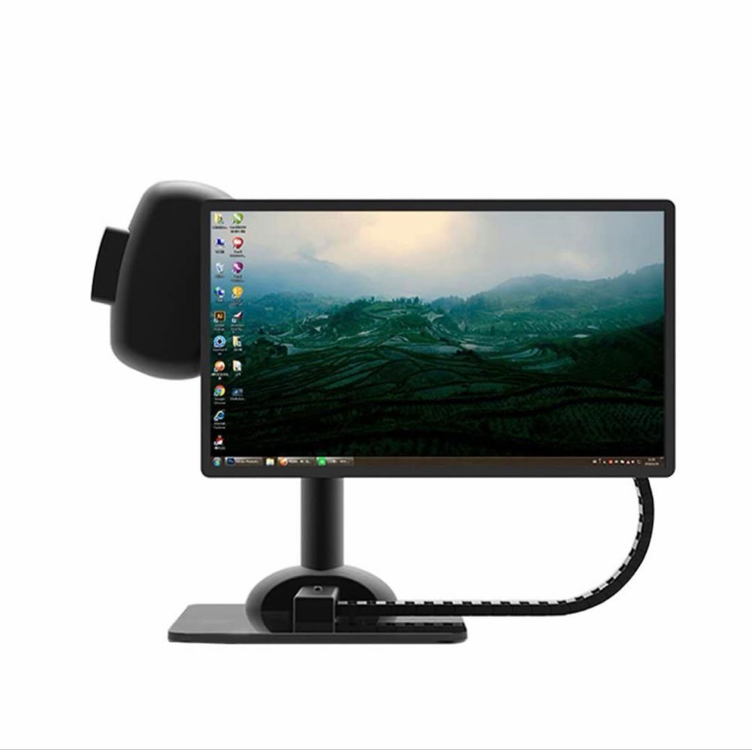 モニターアーム　シングル 電動昇降　首肩こり防止