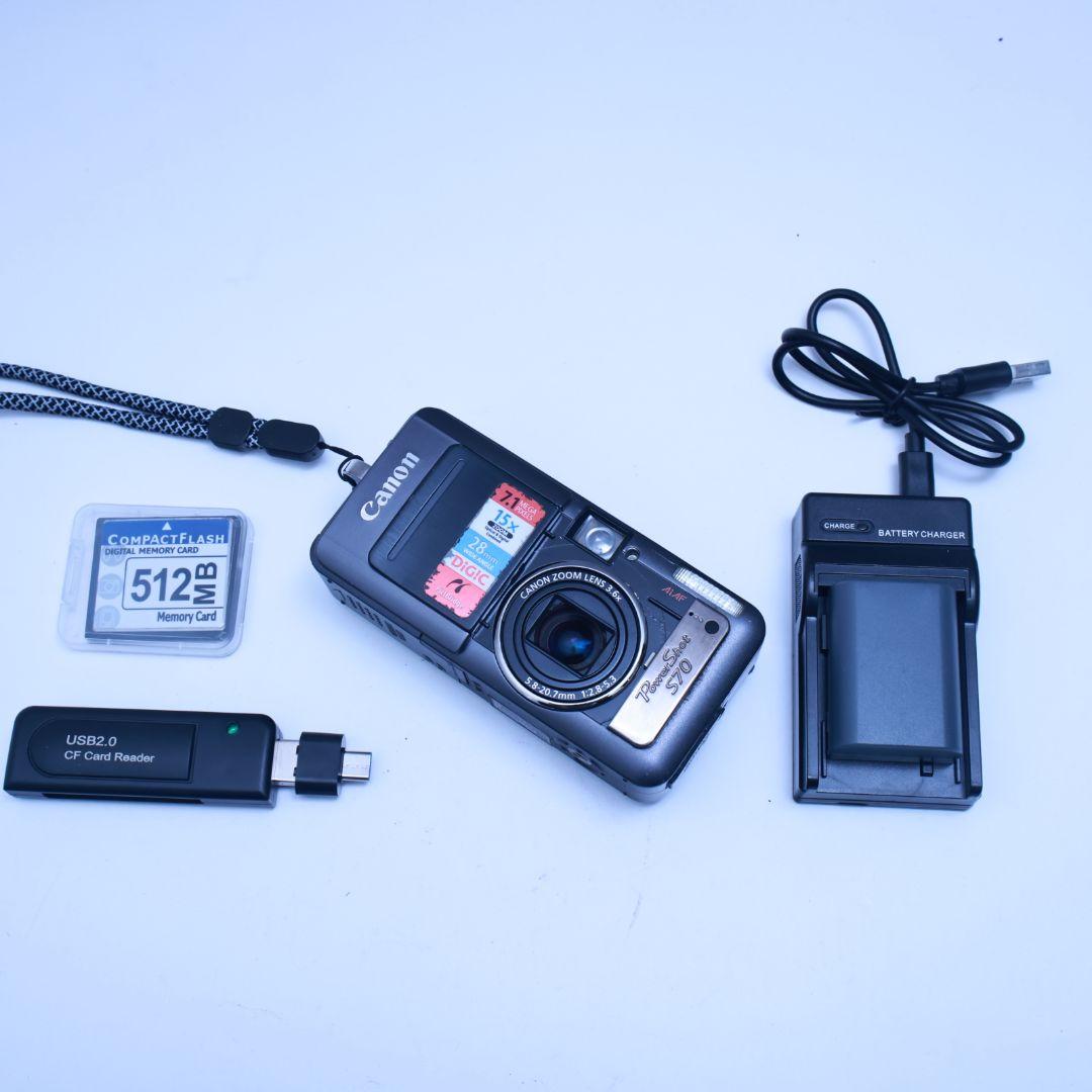 スマホ転送可 Canon デジタルカメラ PowerShot S70