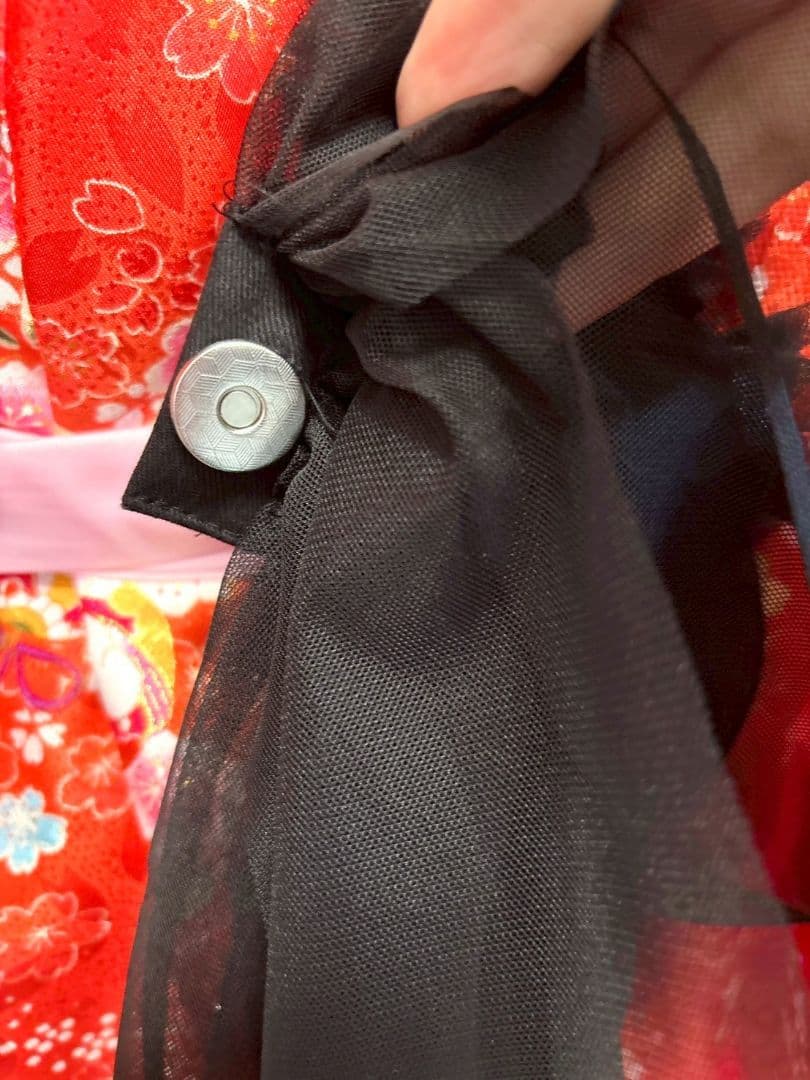 被布エプロン❁被布♡被布チュール♡被布ドレス♪Black