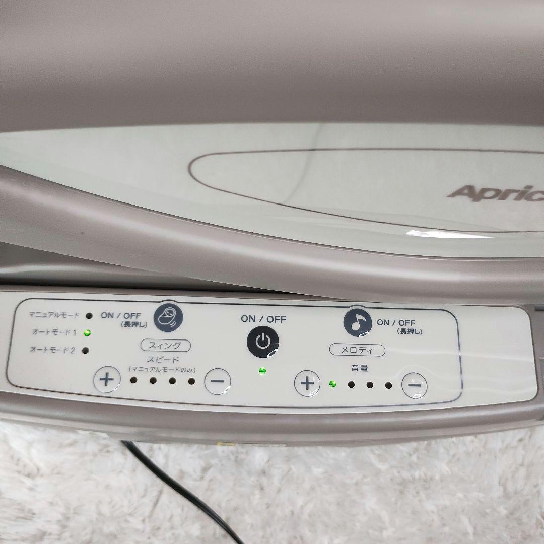 美品✨️ユラリズム　オート AC Aprica ハイローベッド&チェア 白グレー